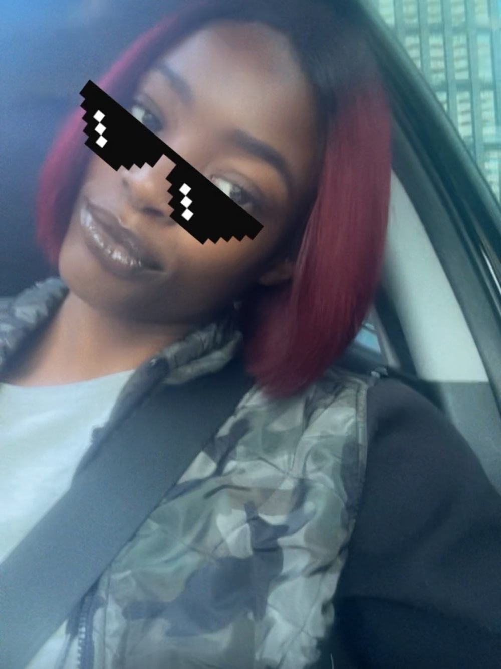 Burgundy Red Straight Bob Wig